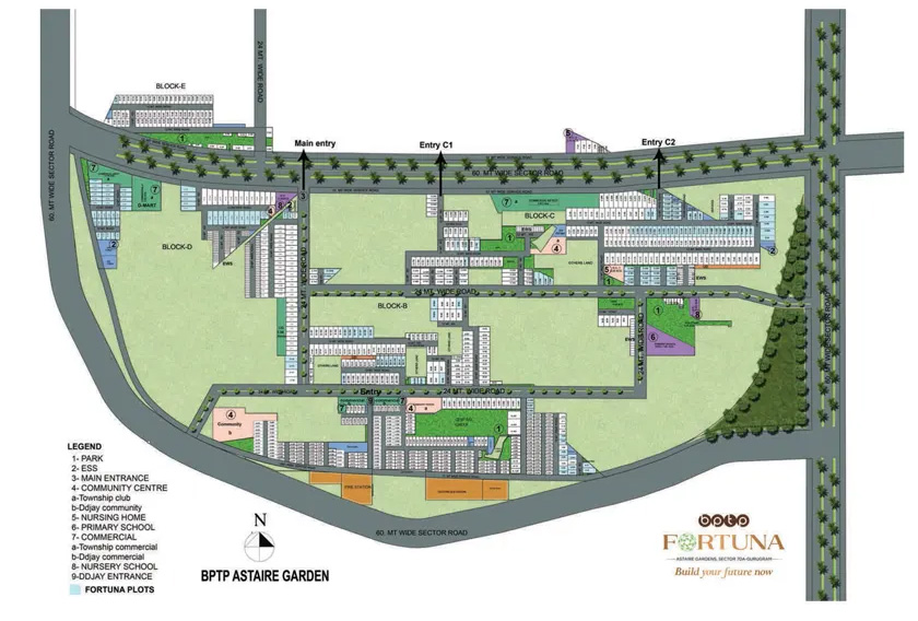 Master Plan of BPTP Fortuna