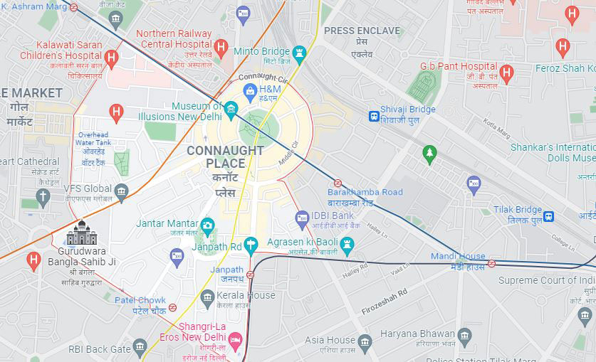 Godrej Connaught Place location map