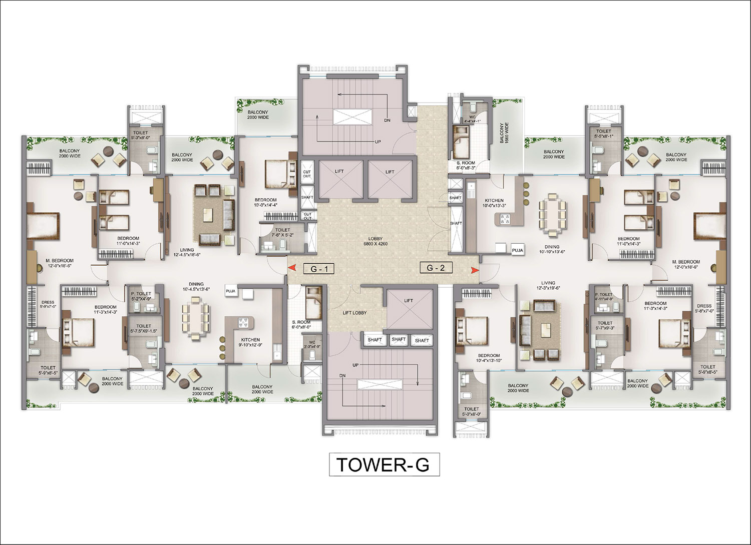 Golf Island Delhi Floor Plans