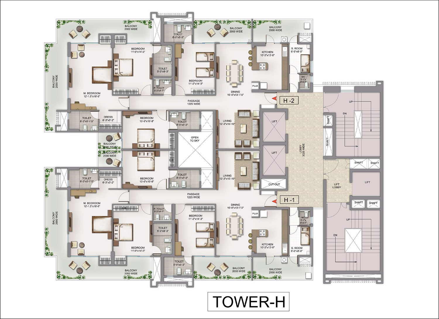 Golf Island Delhi Floor Plans